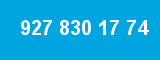 927 830 17 74 927 830 17 74